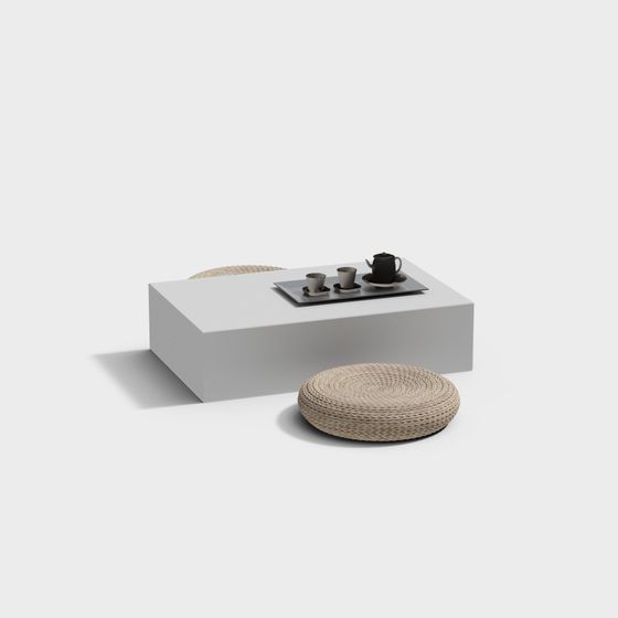 Urban Living Room Coffee Table 3D Model