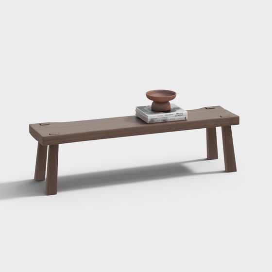Urban Bench 3D model for Modern Design