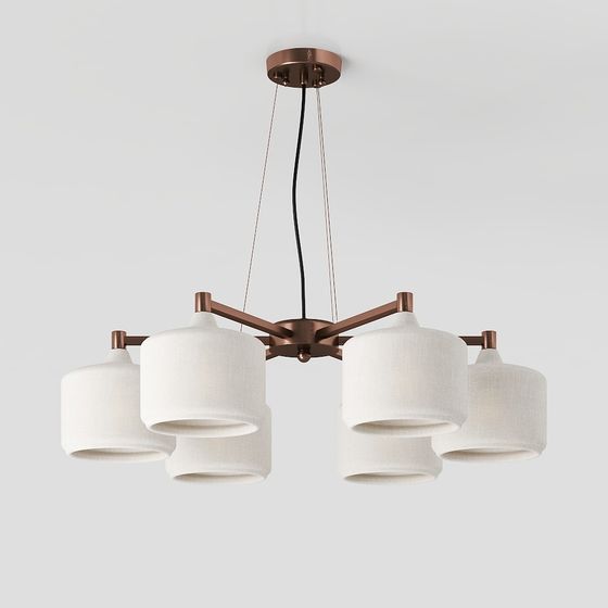 Stylish Low-Polygon Chandelier 3D model for Interiors