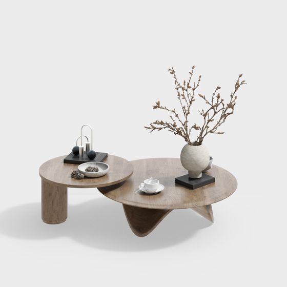 프랑스 크림풍 거실 커피 테이블 조합