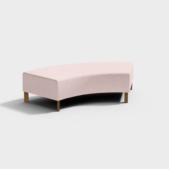 Minimalist Sofa Stool 3D model