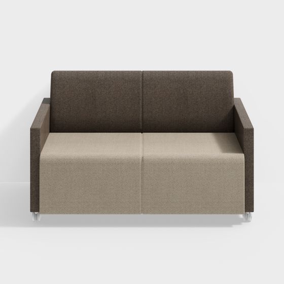 Urban Comfort Low-Poly Sofa 3D Model
