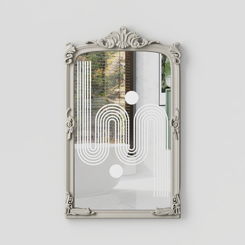 Vintage Glam Mirror 3D model