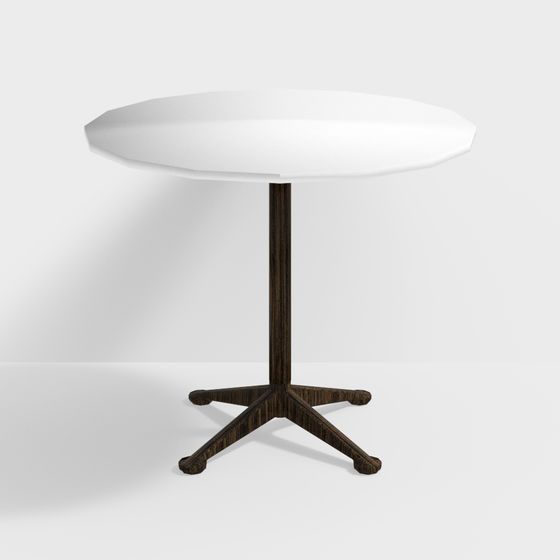 Art Deco Round Table 3D model