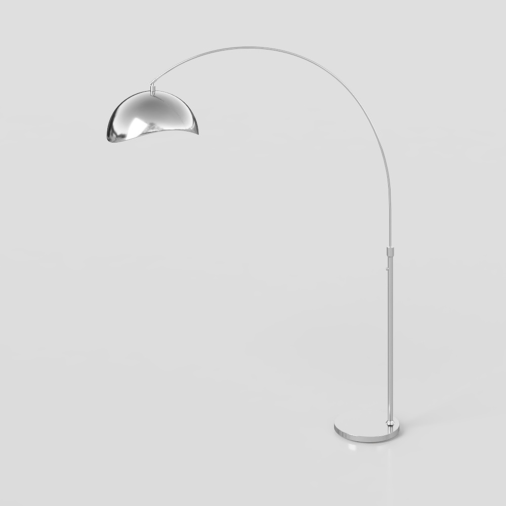 Luz de pesca de suelo de sala de estar negra, blanca y gris moderna