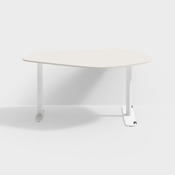 Sophisticated Oval Conference Table 3D model for Modern Spaces