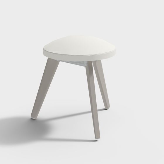 Minimalist Stool 3D model for Modern Interiors