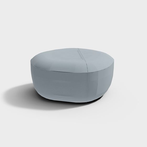 Futuristic Round Stool 3D model for Modern Interiors