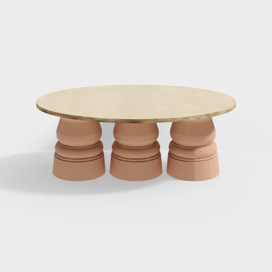 Elegant Round Table 3D model