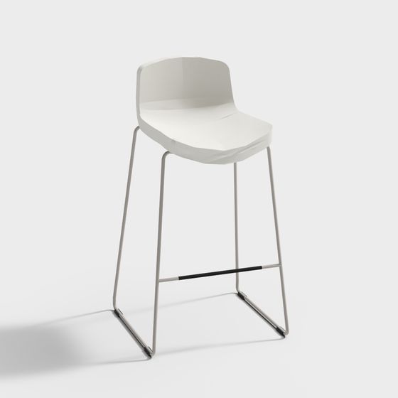 Urban Luxury Bar Stool 3D model