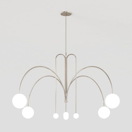 Stylish Low-Poly Pendant Light 3D model