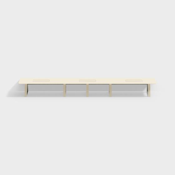 Stylish City Bench 3D model for Contemporary Spaces