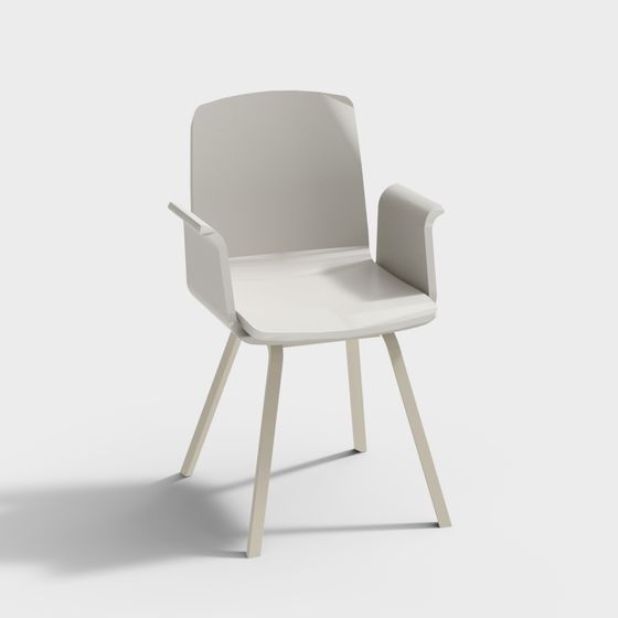 Modern Minimalist Low Poly Chair 3D model