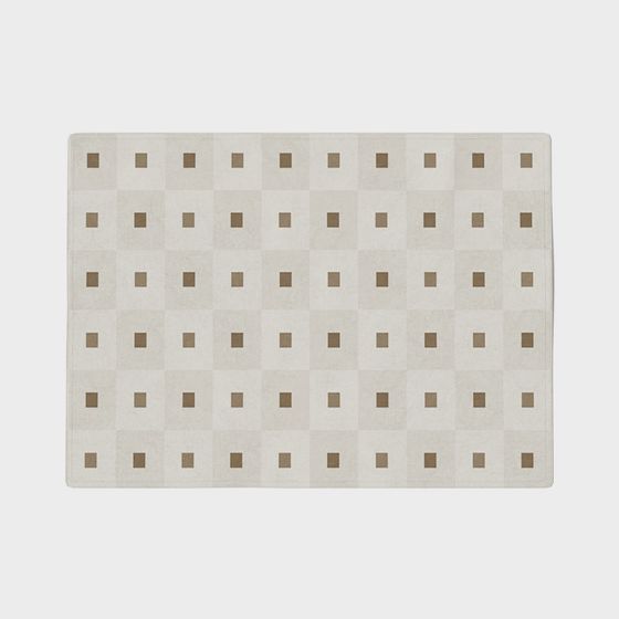 Stylish Checkerboard Rug 3D model