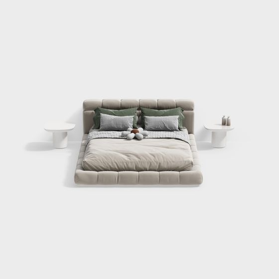 Cozy Retreat Bed 3D model