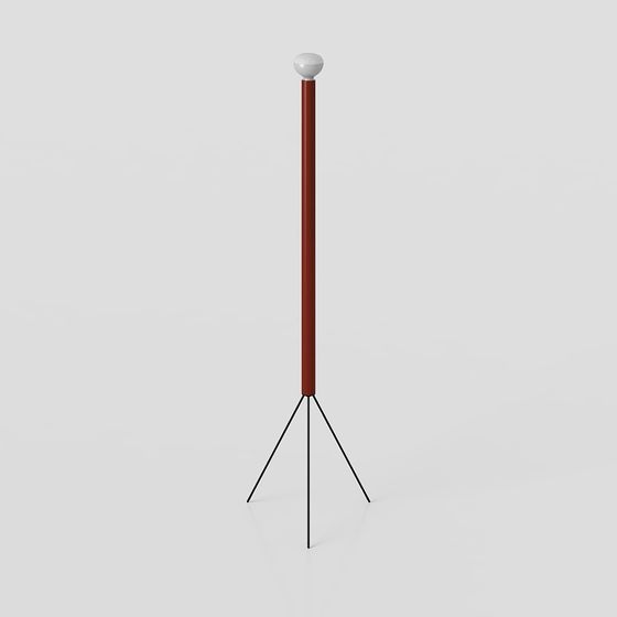 Minimalist Low-Poly Floor Lamp 3D model