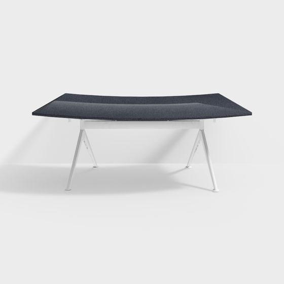 Streamlined Office Desk 3D model