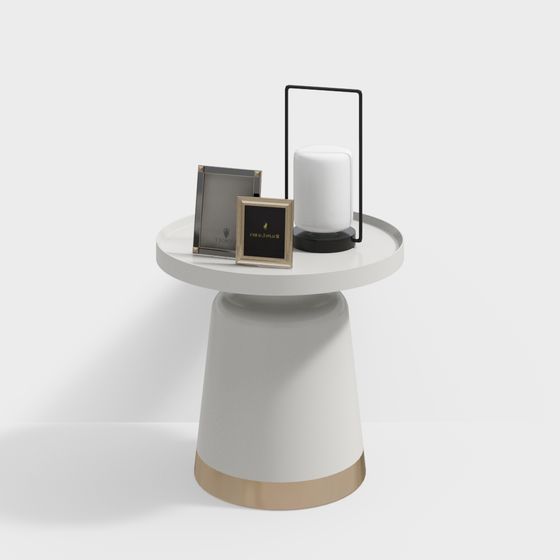 Elegant Side Table 3D model for Modern Interiors