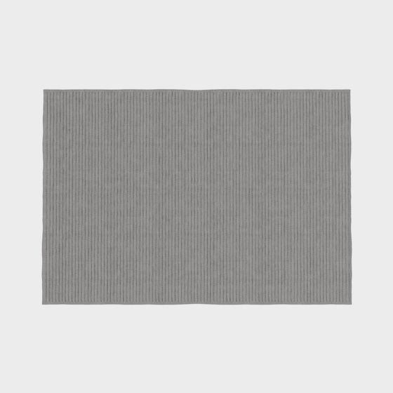 Stylish Gray Striped Carpet 3D model