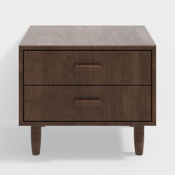 Elegant Minimalist Nightstand 3D model