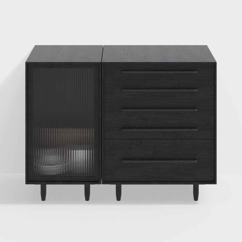 Modern antique restaurant side cabinet