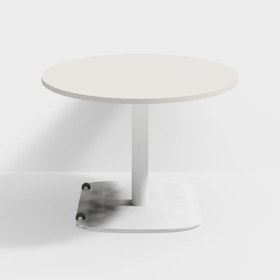 Minimalist Round Table 3D model Design