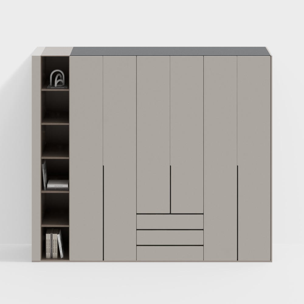 Armoire de style crème moderne