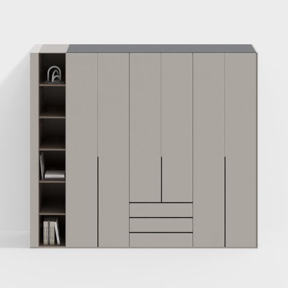 Armoire de style crème moderne