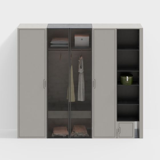 Urban Closet 3D model for Modern Spaces