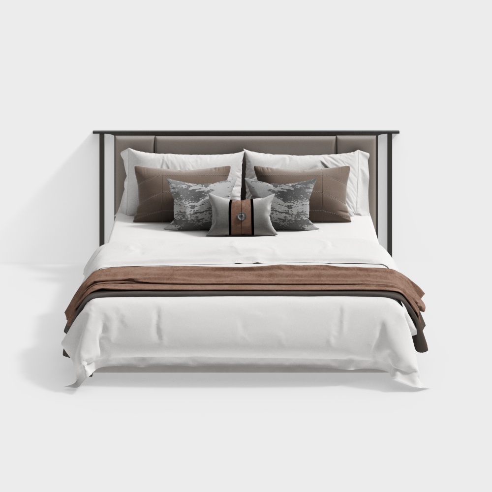 Новая двуспальная кровать в китайском стиле