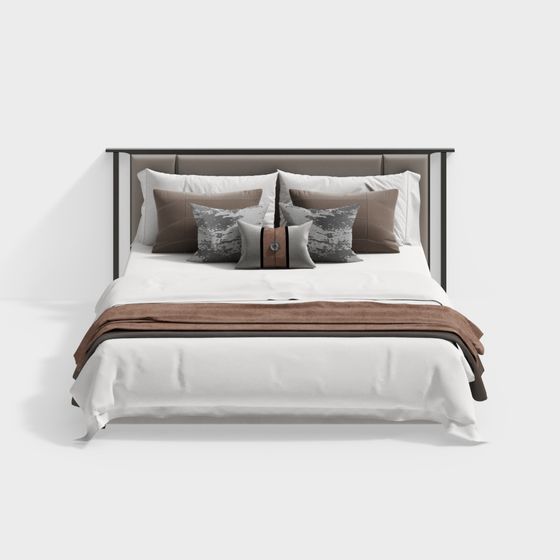 Новая двуспальная кровать в китайском стиле