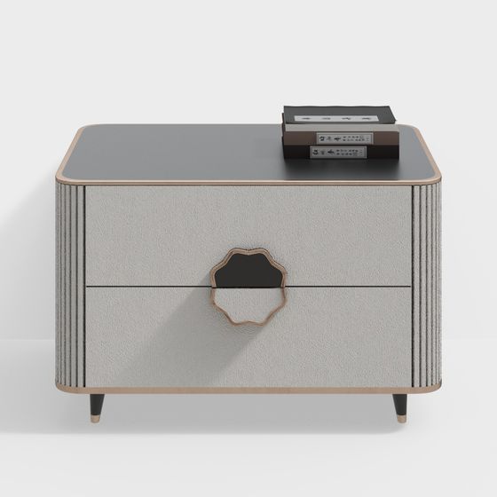 Elegant 3D Nightstand Model for Modern Interiors