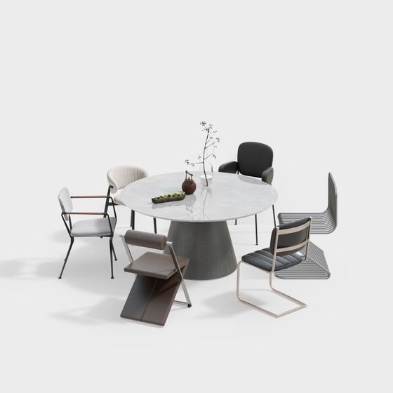 Urban Lounge 3D model for Modern Interiors