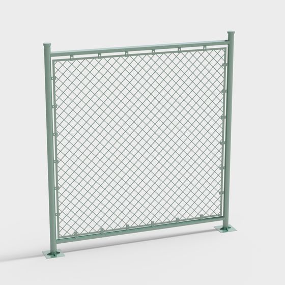 Industrial Fence 3D model for Modern Designs