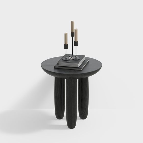 Minimalist Round Table 3D model for Modern Interiors