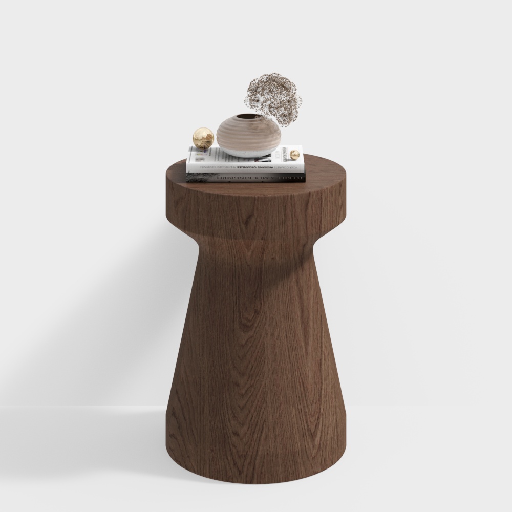 Modern ancient style living room round solid wood edge several