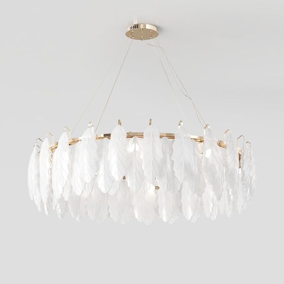 Stylish Low-Poly Chandelier 3D model for Modern Interiors