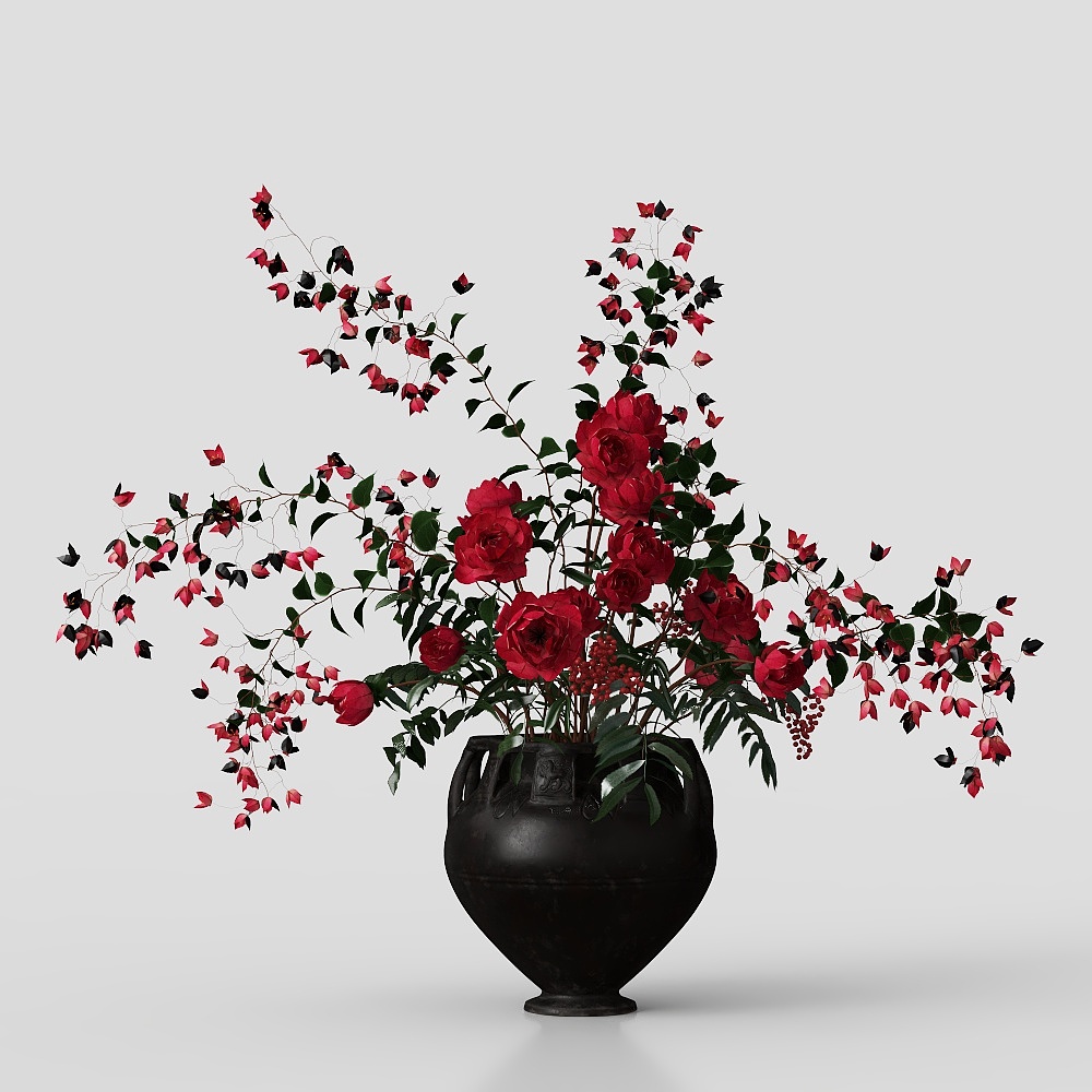 การตกแต่งด้วยดอกไม้ในแจกัน