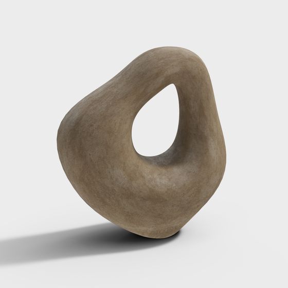 Cylindrical Stone Pillar 3D model