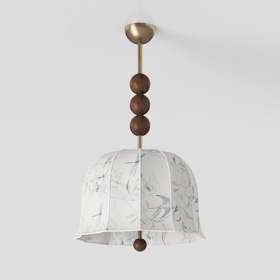 Elegant Low-Poly Chandelier 3D Model