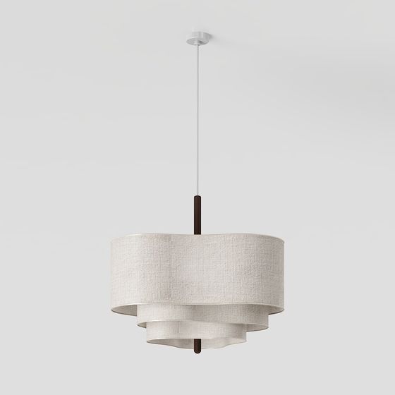 Layered Elegance 3D Model Chandelier