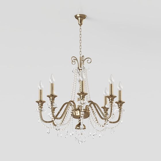 Elegant Chandelier 3D model for Stunning Interiors