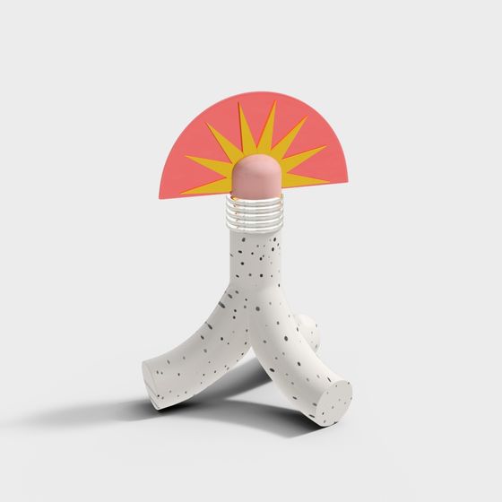 Sunburst Lamp 3D model