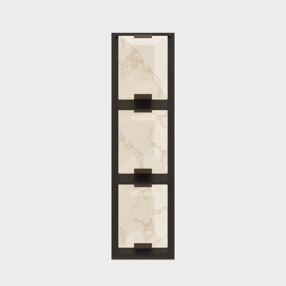 Modern Medieval Style Wall Lamps 3D Model in Beige