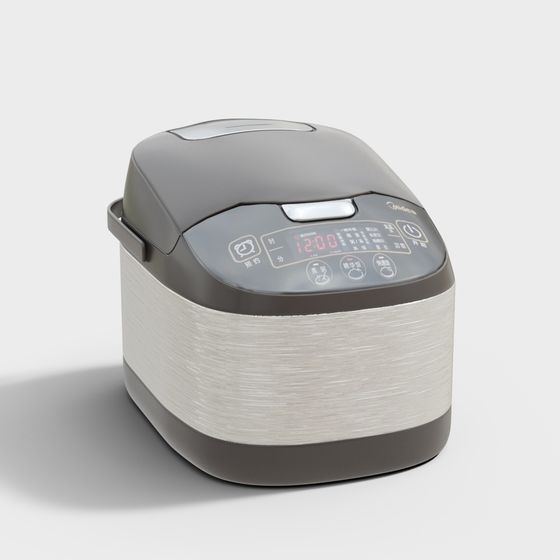 Stylish Smart Rice Cooker 3D Model
