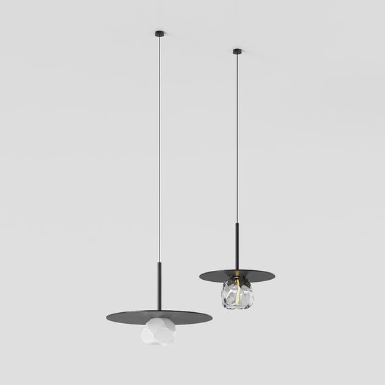 Minimalist Pendant Lights 3D model