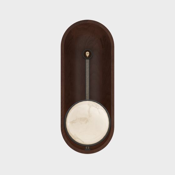 Modern Medieval Wall Lamp 3D Model in Wood Color