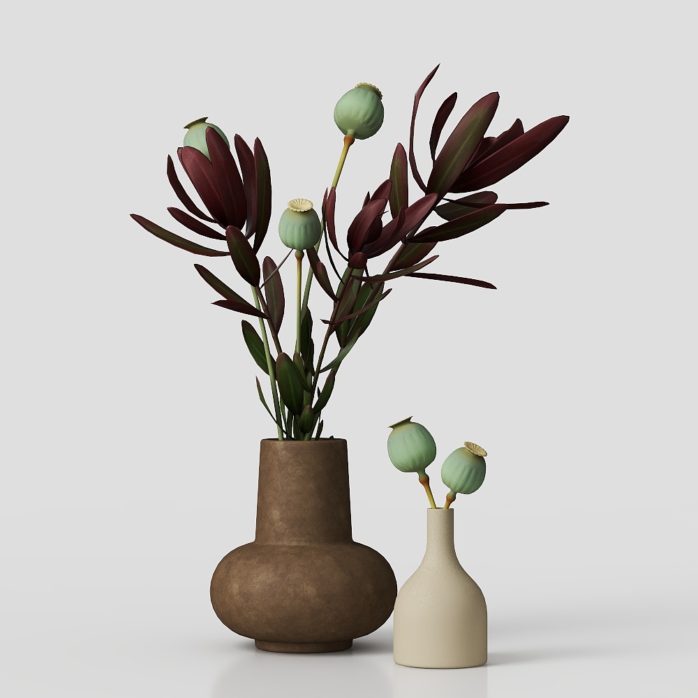 花卉裝飾在花瓶中