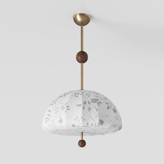 Stylish Low-Poly Chandelier 3D model for Modern Spaces