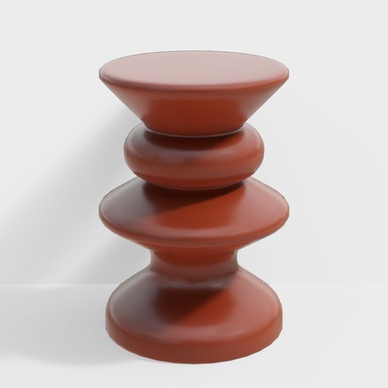 Unique Low-Poly Geometric 3D Model Design